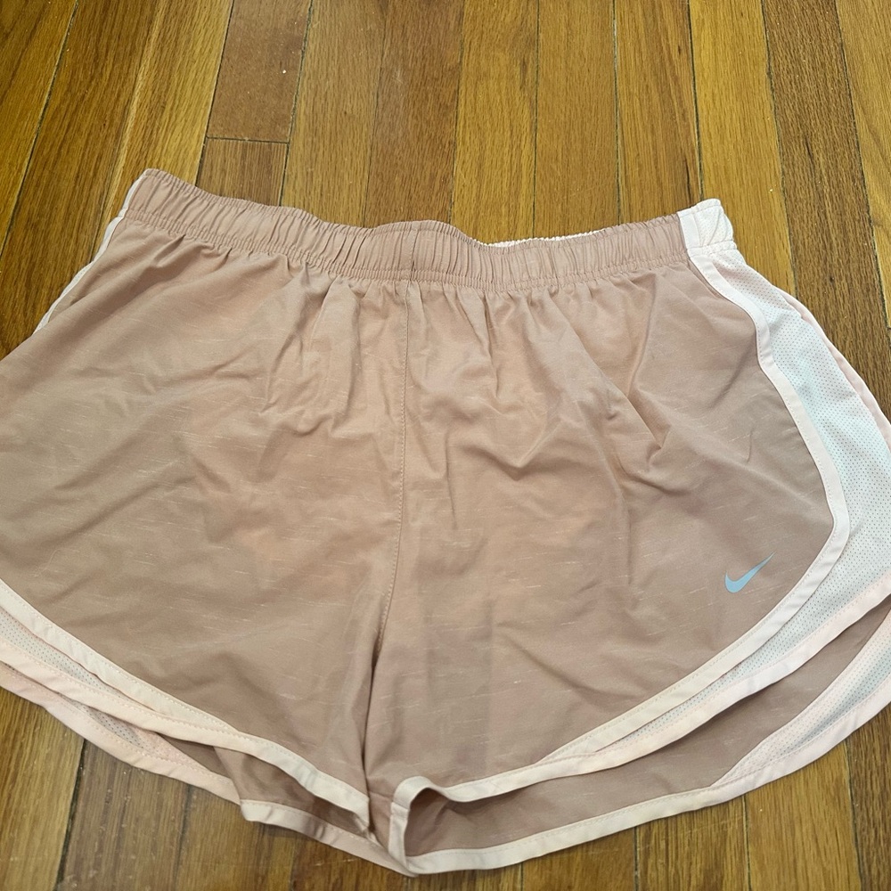 Nike Women's Tan Athletic Shorts